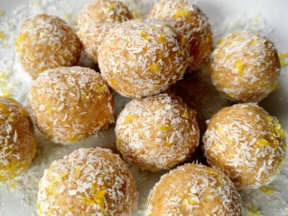 Healthy lemon and coconut bliss balls (nut-free)3 - The Simple Healthy Hub