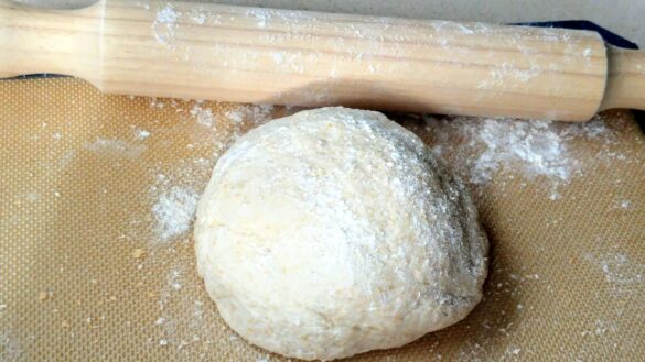 Two-Ingredient Dough3 rolled in ball - The Simple Healthy Hub